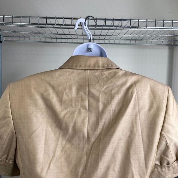 Louis Feraud Vintage 80’s Women's Beige Skirt Suit Size 40/8 Dynasty Retro Chic - Picture 12 of 16